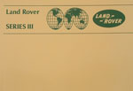 Land Rover Series III 1979-1985 Owners Handbook