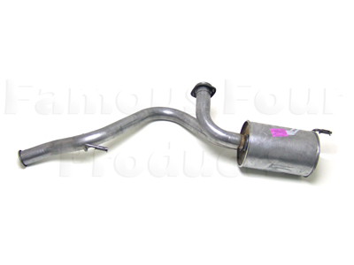 Mild Steel Rear Silencer & Tailpipe