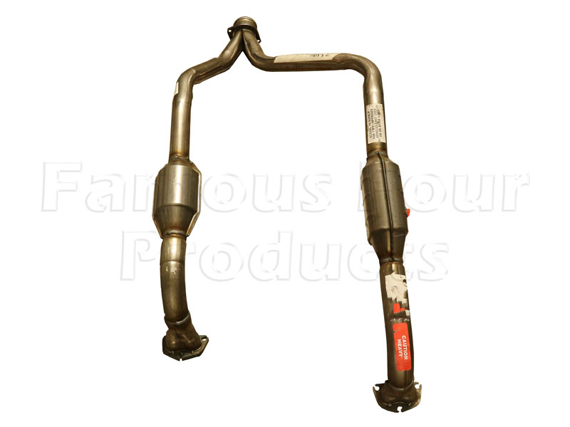 Front Downpipes Assembly with Catalyst