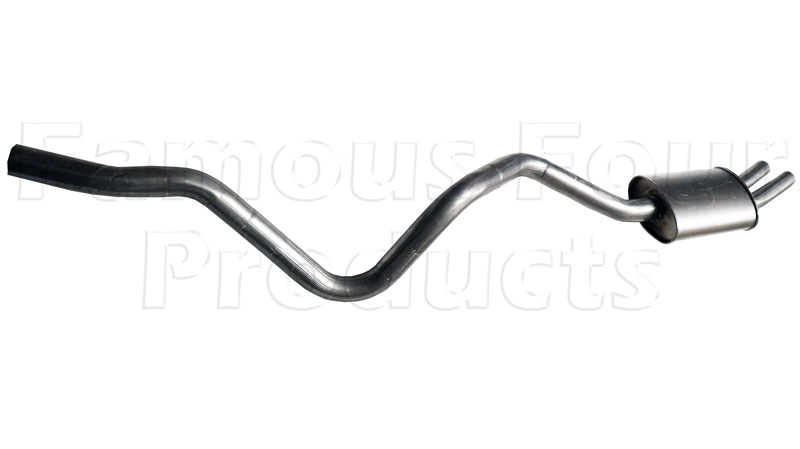 Rear Tailpipe and Silencer Assembly
