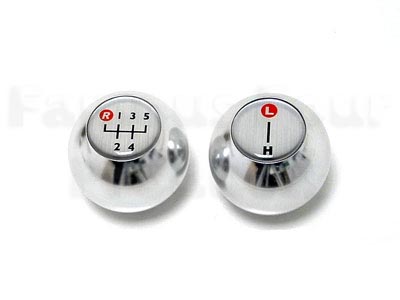 Polished Aluminium Gear & Transfer Knob