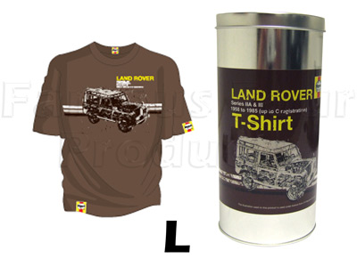 T Shirt (Brown) - Large - in Presentation Tin
