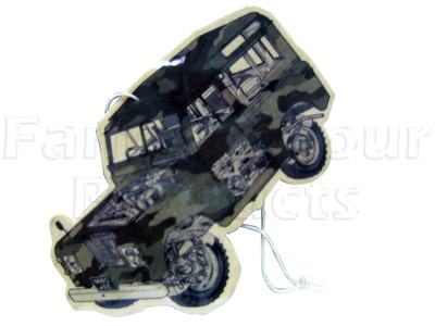 Air Freshener - Camo Land Rover Series 3