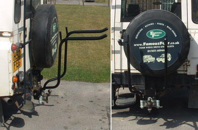 4 cycle Bike Rack - 2-bolt mounting behind towball