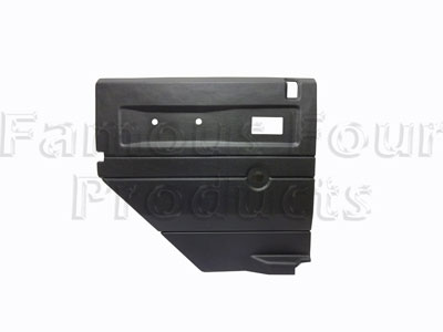 Rear Side Door Trim Card - Interior - Black