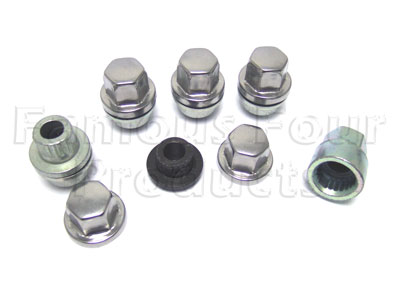 Locking Wheel Nut Kit for 4 Alloy Wheels and Spare Wheel