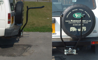 4 cycle Bike Rack - 2-bolt mounting behind towball