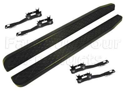 Deluxe Rubber-Topped Side Steps