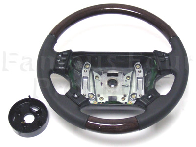 Steering Wheel with Wood Inserts (For Cruise Control & Stereo)