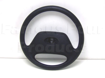 Steering Wheel - 2 Spoke Black Plastic