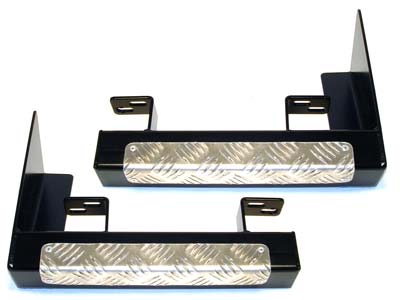 Rear Corner Steperettes - Chequerplate Topped
