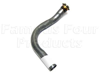Mild Steel Downpipe - Left Hand flange not included
