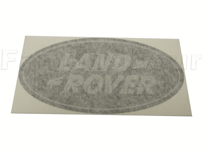 Badge - Oval - Silver on Black