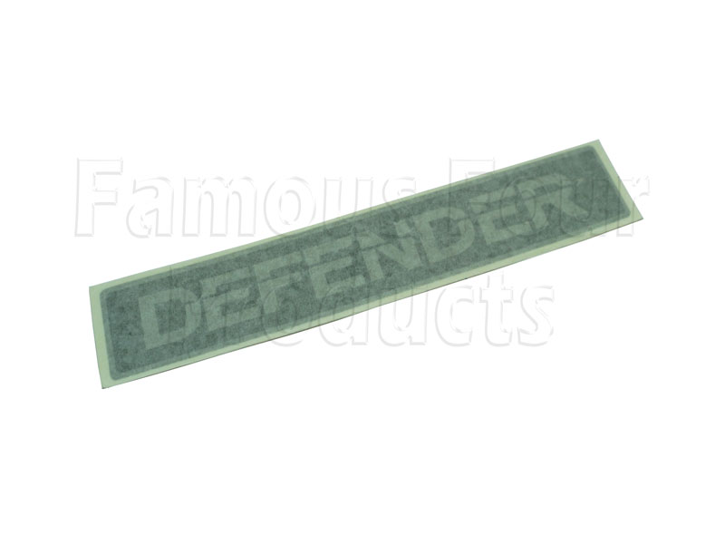 Badge - DEFENDER - Silver on Black