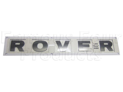 ROVER Bonnet Lettering