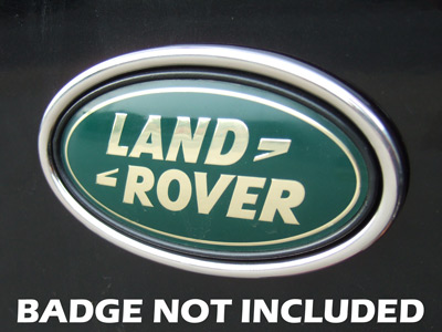 Chrome Oval Rear Badge Surround