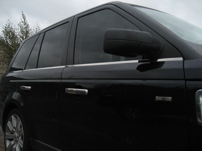 Rubber Window Trim Chrome Effect