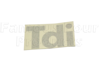 Badge - TDi - Silver on Black