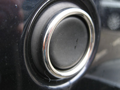 Tailgate Push Switch Surround - Chrome Effect