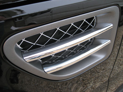 Side Vent Blade Covers - Chrome Effect