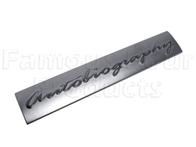 AUTOBIOGRAPHY Badge - Rear