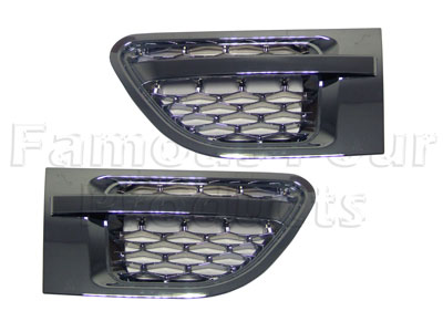 Side Vents - Chrome Effect