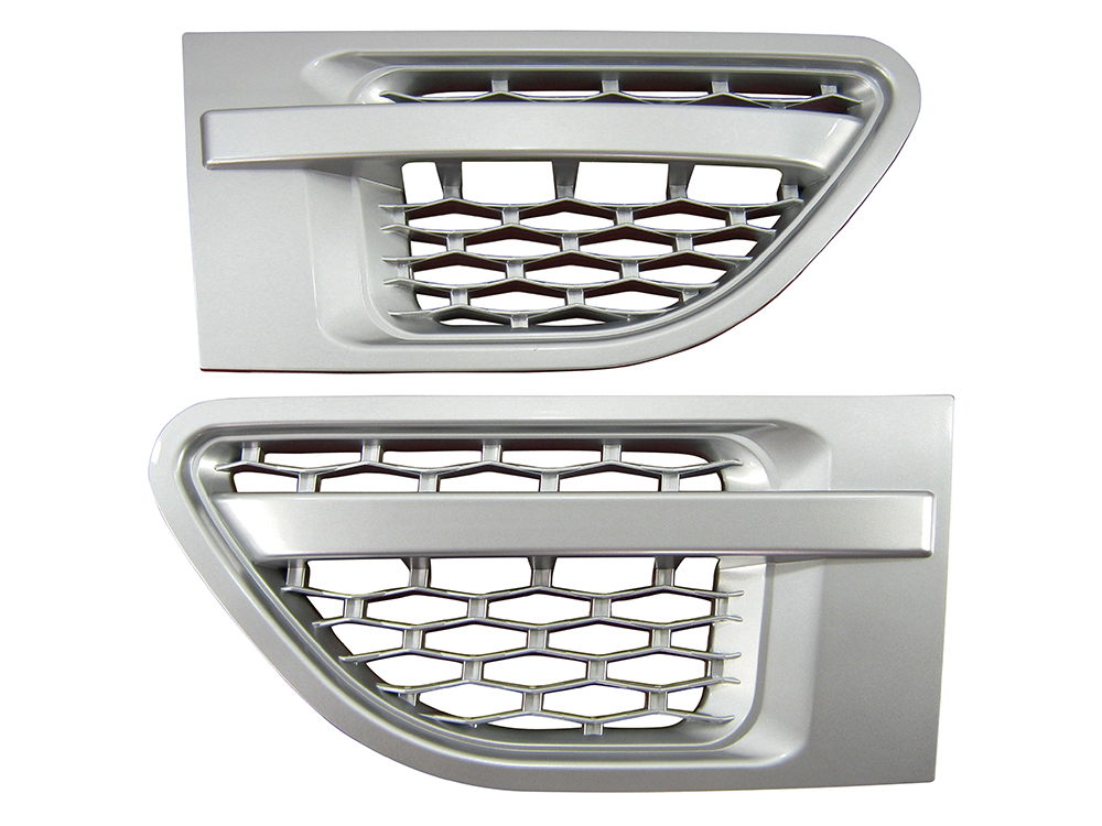 Side Vents - Silver Finish