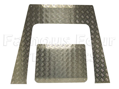 90/110 Chequerplate Bonnet Protector Sheet