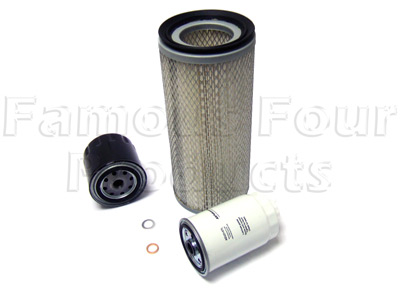 Service Filter Kit - Oil Air Fuel Filters with Drain Plug Washer