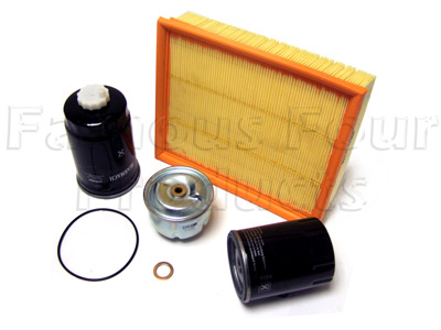 Service Filter Kit - Oil Air Fuel Filters with Drain Plug Washer