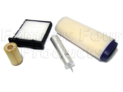 Service Filter Kit - Oil Air Fuel Pollen Filters with Drain Plug Washer