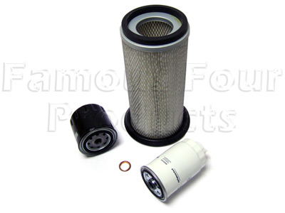 Service Filter Kit - Oil Air Fuel Filters with Drain Plug Washer