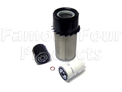 Service Filter Kit - Oil Air Fuel Filters with Drain Plug Washer