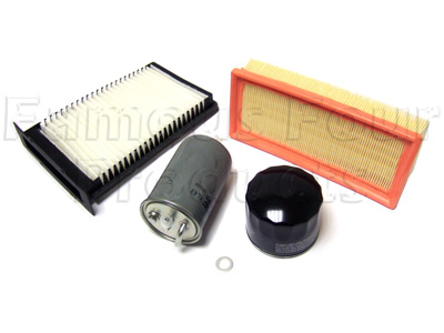 Service Filter Kit - Oil Air Fuel Pollen Filters with Drain Plug Washer