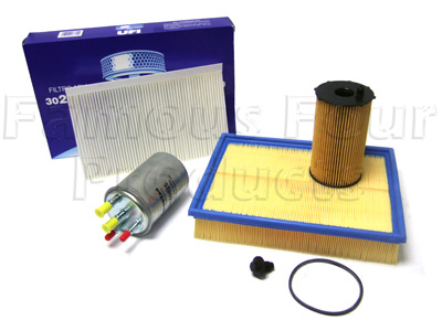 Service Filter Kit - Oil Air Fuel Pollen Filters with Drain Plug