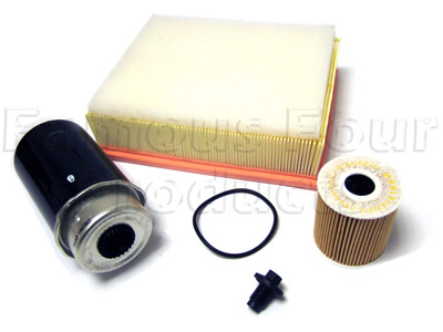 Service Filter Kit - Oil Air Fuel Filters with Drain Plug