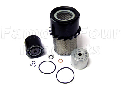 Service Filter Kit - Oil, Air & Fuel Filters with Drain Plug Washer