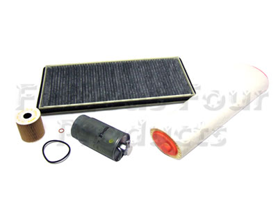 Service Filter Kit - Oil Air Fuel Pollen Filters with Drain Plug Washer