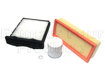 Service Filter Kit - Oil Air Fuel Pollen Filters with Drain Plug Washer