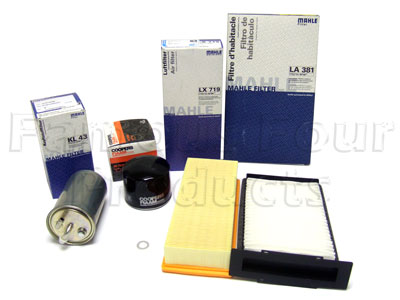 Service Filter Kit - Oil Air Fuel Pollen Filters with Drain Plug Washer