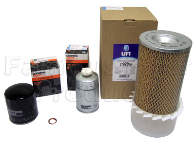 Service Filter Kit - Oil Air Fuel Filters with Drain Plug Washer