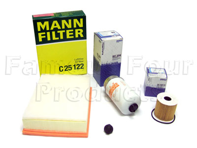 Service Filter Kit - Oil Air Fuel Filters with Drain Plug