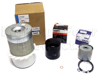 Service Filter Kit - Oil, Air & Fuel Filters with Drain Plug Washer