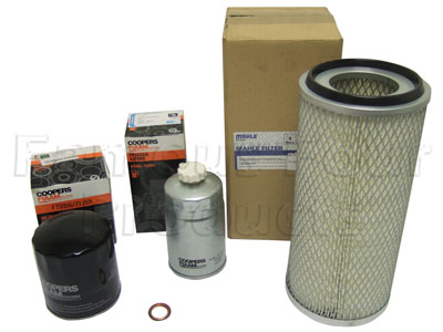 Service Filter Kit - Oil Air Fuel Filters with Drain Plug Washer