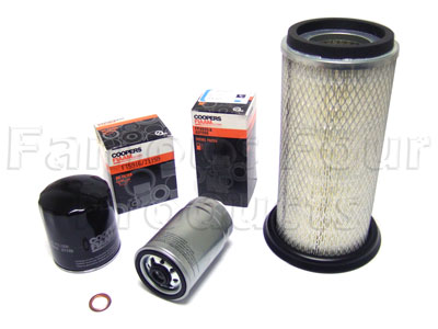 Service Filter Kit - Oil Air Fuel Filters with Drain Plug Washer