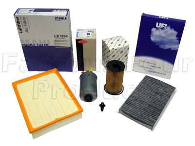 Service Filter Kit - Oil Air Fuel Pollen Filters with Drain Plug