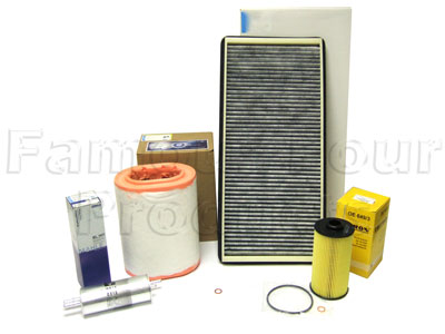 Service Filter Kit - Oil Air Fuel Pollen Filters with Drain Plug Washer