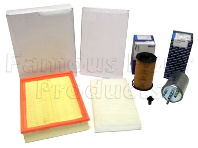 Service Filter Kit - Oil Air Fuel Pollen Filter with Drain Plug