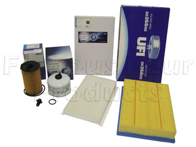 Service Filter Kit - Oil Air Fuel Pollen Filter with Drain Plug