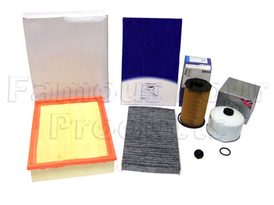 Service Filter Kit - Oil Air Fuel Pollen Filter with Drain Plug